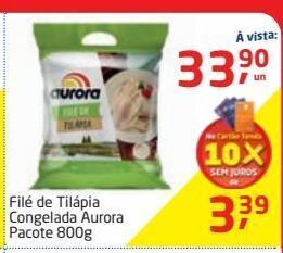 Tenda Atacado Filé de tilápia congelada aurora oferta