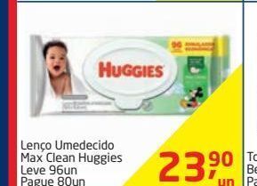 Tenda Atacado Lenço umedecido max clean huggies leve 96un pague 80un oferta