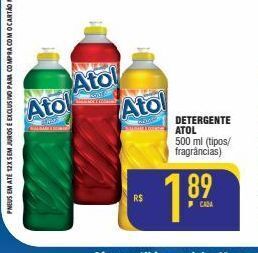 Mercantil Rodrigues Detergente atol 500ml oferta