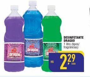 Mercantil Rodrigues Desinfetante dragão 1l oferta