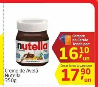Tenda Atacado Creme de avelã nutella 350g oferta