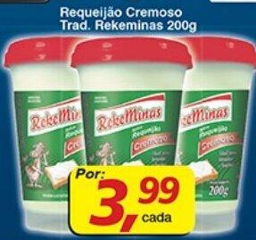 Supermercados Guanabara Requeijao Cremoso Trad. Rekeminas 200g oferta