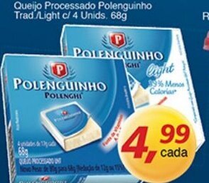 Supermercados Guanabara Queijo Processado Polenguinho Trad/ Light c/ 4 unids. 68g oferta