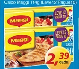 Supermercados Guanabara Caldo Maggi 114g oferta