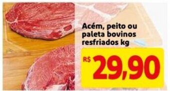 Mercado Extra Acem, peito ou paleta bovinos resfriados 1kg oferta
