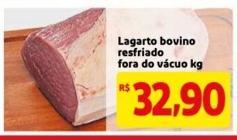 Lagarto bovino resfriado fora do vacuo 1kg