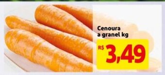 Mercado Extra Cenoura a granel 1kg oferta