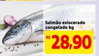 Mercado Extra Salmao Eviscerado congelado 1kg oferta