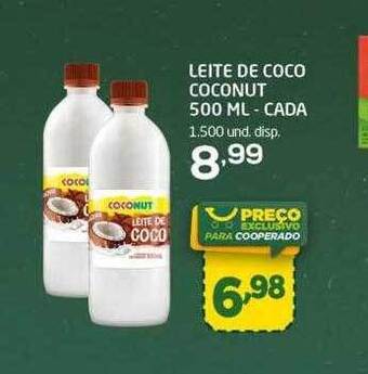 Cooper Leite de coco coconut 500 ml cada oferta