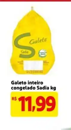 Mercado Extra Galeto inteiro congelado Sadia 1kg oferta