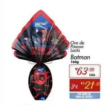 Muffato Ovo de páscoa lacta batman oferta