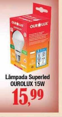 Supermercados Unidos Lâmpada superled ourolux 15w oferta