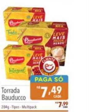 Supermercados Condor Torrada bauducco oferta