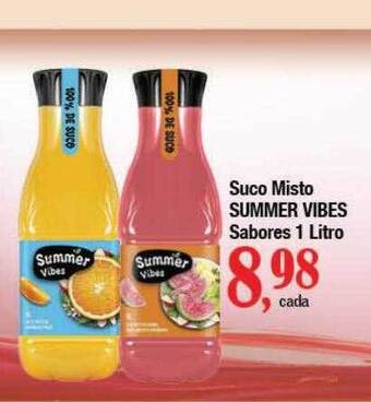 Supermercados Unidos Suco misto summer vibes sabores oferta