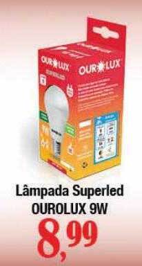 Supermercados Unidos Lâmpada superled ourolux 9w oferta