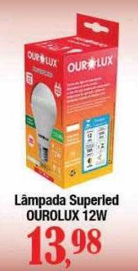 Supermercados Unidos Lâmpada superled ourolux 12w oferta