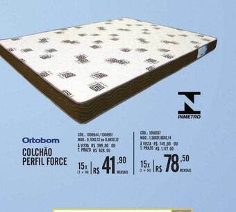 Zema Ortobom colchão perfil force oferta