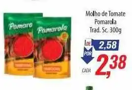 Supermercados BH Molho de tomate pomarola trad. oferta
