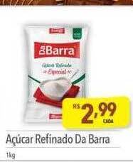 Açucar refinado da barra