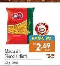Supermercados Condor Massa de sêmola ninfa oferta