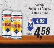 Supermercados BH Cerveja antarctica original latão oferta
