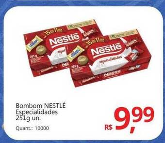 Supermercados Koch Bombom nestlé especialidades oferta