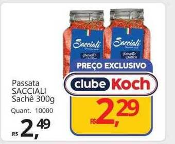 Passata sacciali sachê