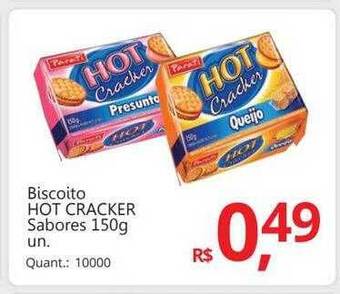 Supermercados Koch Biscoito hot cracker sabores oferta