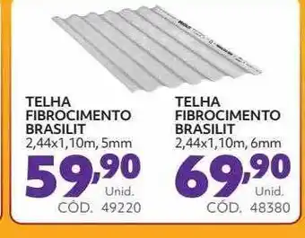 Telha fibrocimento brasilit telha fibrocimento brasilit
