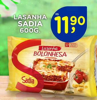 Andorinha Hipermercado Lasanha sadia oferta