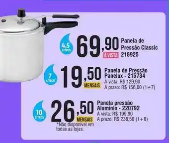 Berlanda Panela de pressão panelux panela pressão alumínio oferta