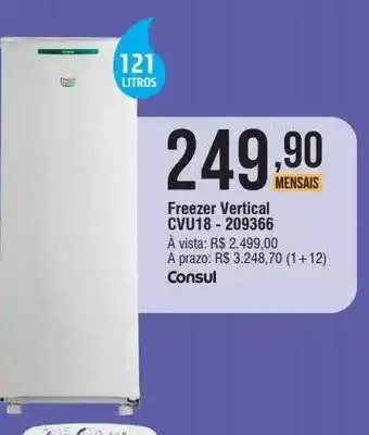 Freezer vertical cvu18