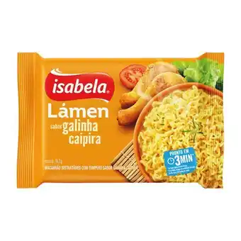 Supper Rissul Macarrão instantâneo isabela galinha caipira 74,3g oferta