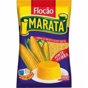Supermercados Paraná Farinha de milho maratá flocão embalagem 500g oferta