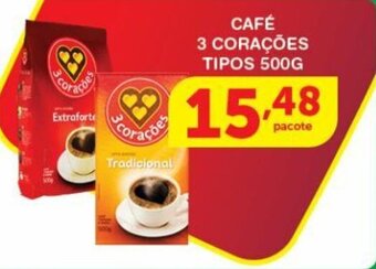 Roldão Café 3 Corações Tipos 500g oferta