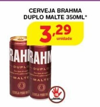 Roldão Cerveja Brahma Duplo Malte 350ml oferta