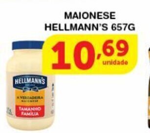 Roldão Maionese Hellmann's 657g oferta