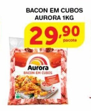 Bacon em Cubos Aurora 1kg