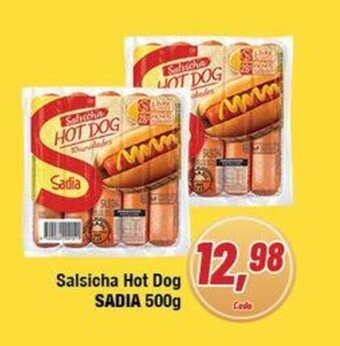 Redeconomia Salsicha Hot Dog Sadia 500g oferta
