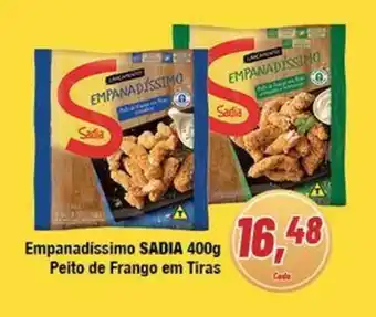 Redeconomia Empanadissimo Sadia 400g peito de frango em Tiras oferta