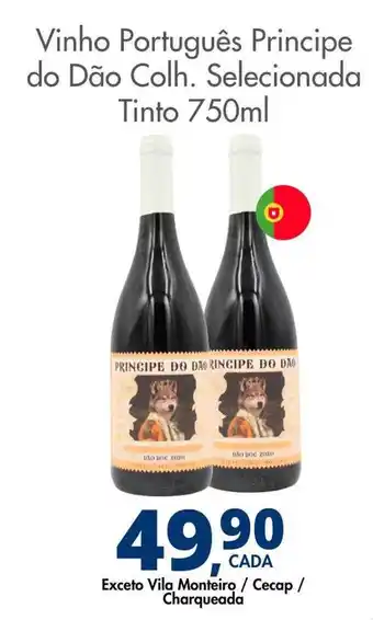 Delta Supermercados Vinho português principe do dão colh. selecionada tinto oferta