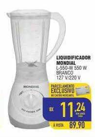 Mercantil Rodrigues Liquidificador mondial oferta