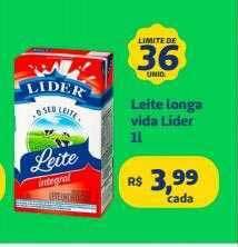 Sempre Vale Supermercados Leite longa vida lider oferta