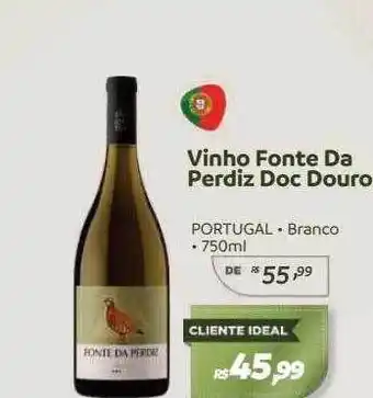 Hiperideal Supermercados Vinho fonte da perdiz doc douro portugal branco oferta