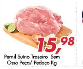 Barbosão Extra Supermercados Pernil suíno traseiro sem osso peça-pedaço kg oferta