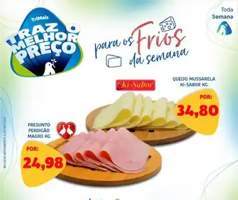 Presunto perdigão magro queijo mussarela ki-sabor