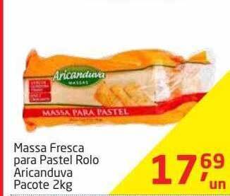 Tenda Atacado Massa fresca para pastel rolo aricanduva oferta
