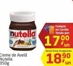 Tenda Atacado Creme de avelã nutella oferta