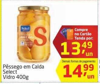 Tenda Atacado Pêssego em calda select vidro oferta