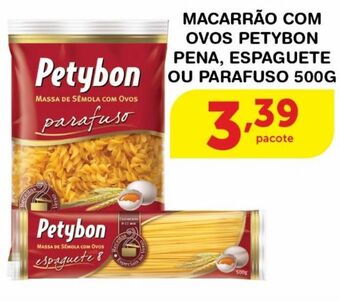 Roldão Macarrão com ovos petybon 500g oferta